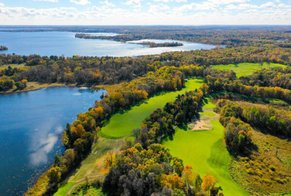 Brainerd lakes golf aerial